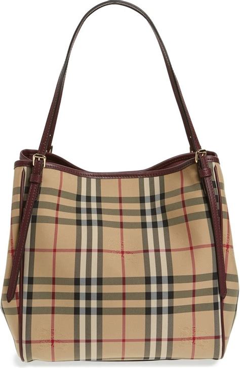 Burberry Women's Small Canter in Horseferry Check and Leather 